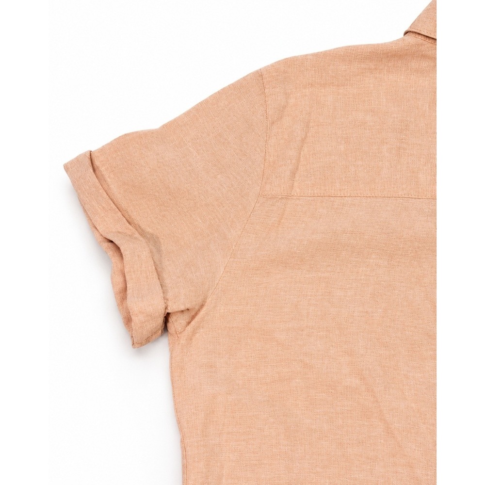 C&C California Peach Button-Front Midi Shirt Dress - Picture 7 of 11
